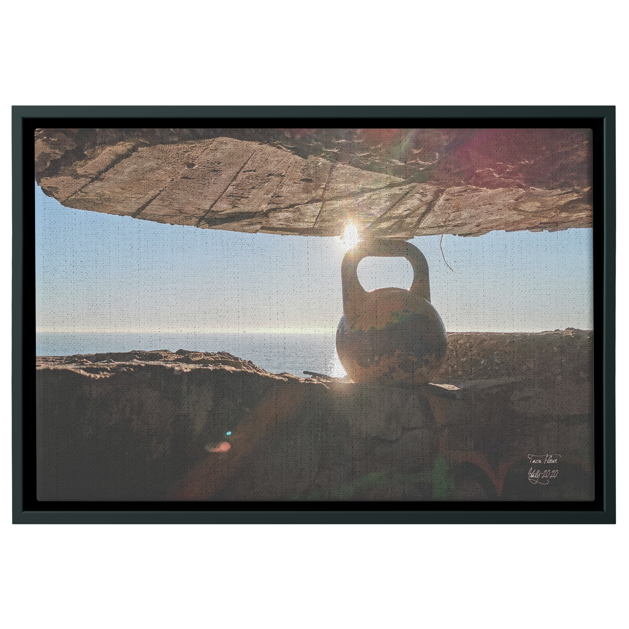 Framed Canvas With Kettlebell Photo - Image 4