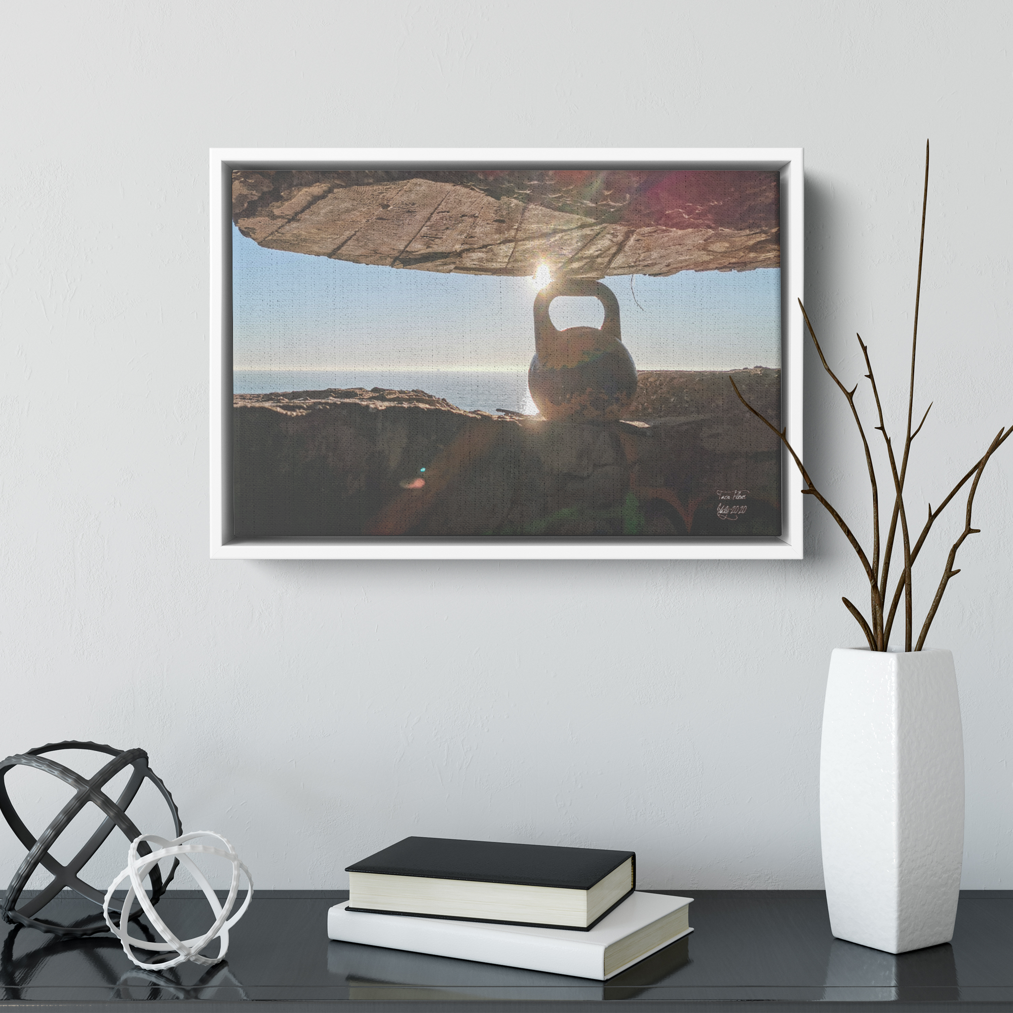 Framed Canvas With Kettlebell Photo - Image 7